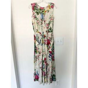 April Cornell Floral Wide Leg Jumpsuit XXS